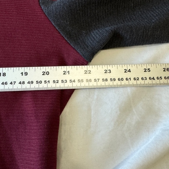 Calvin Klein Men's Burgundy Shawl Collar‎ Long Sleeve Sweatshirt Size Large - Picture 11 of 16